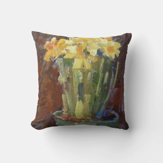 Daffodil Cotton Pillow (Front)