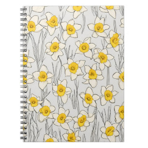 Daffodil Design Spiral Notebook
