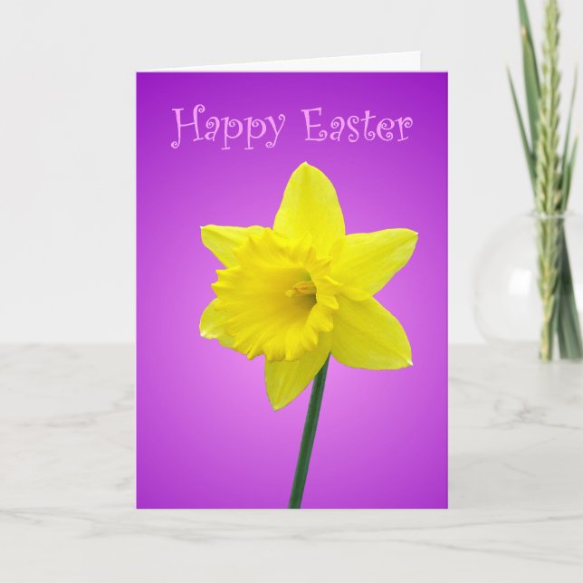 Daffodil Easter Card (Front)