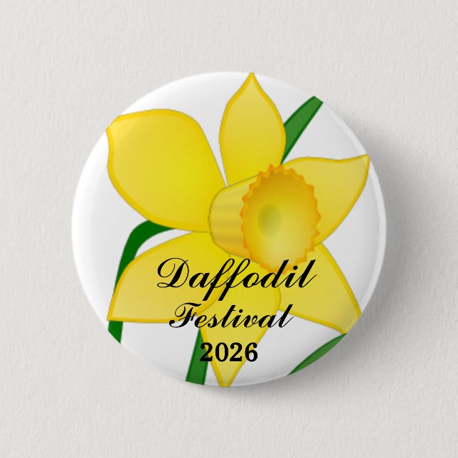 Daffodil Festival Button Pin (Front)
