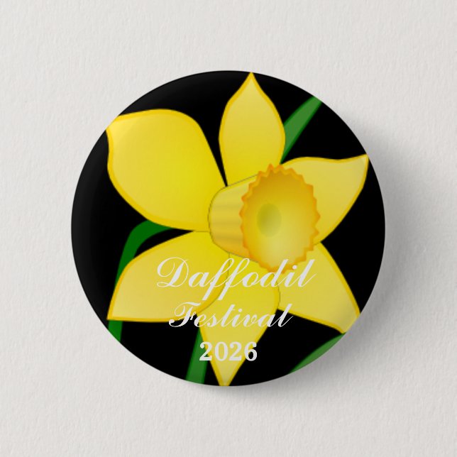 Daffodil Festival Button Pin (Front)
