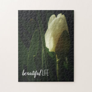 Daffodil Flower Beautiful Life Saying Jigsaw Puzzle