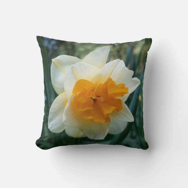 Daffodil Flower Cushion (Front)
