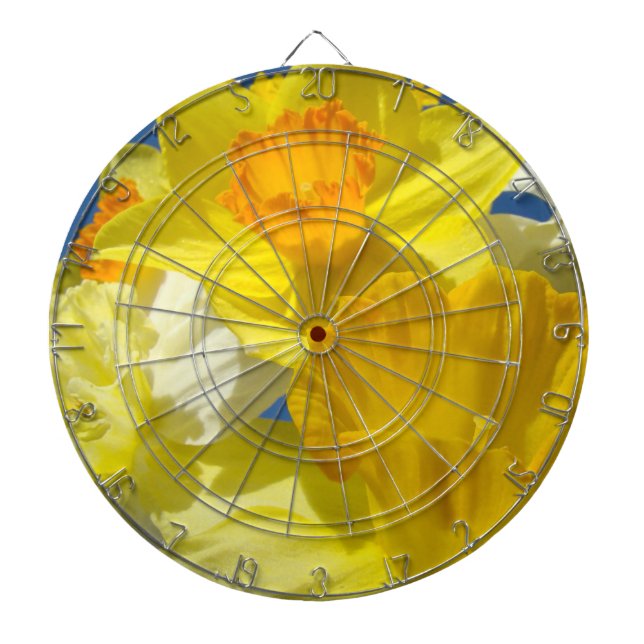 Daffodil Flowers Dartboards Spring Decorative (Front)