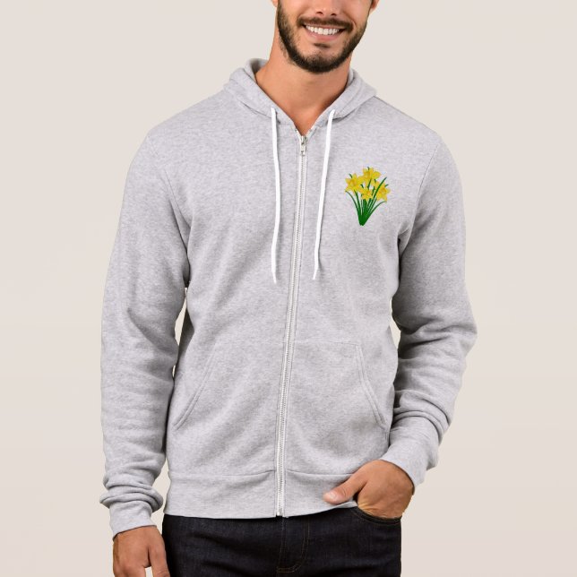 Daffodil Flowers Hoodie (Front)