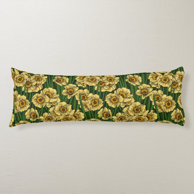 Daffodil garden body cushion (Front)