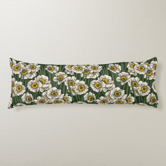 Daffodil garden body cushion (Front)