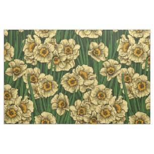 Daffodil garden fabric