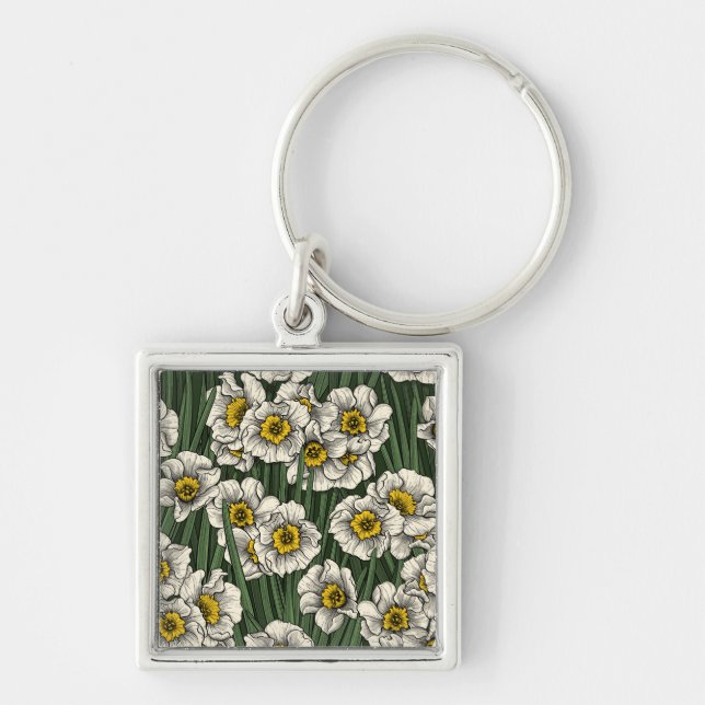 Daffodil garden key ring (Front)