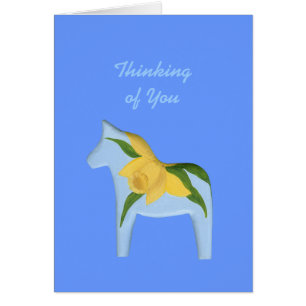 Daffodil Horse feel better soon Card