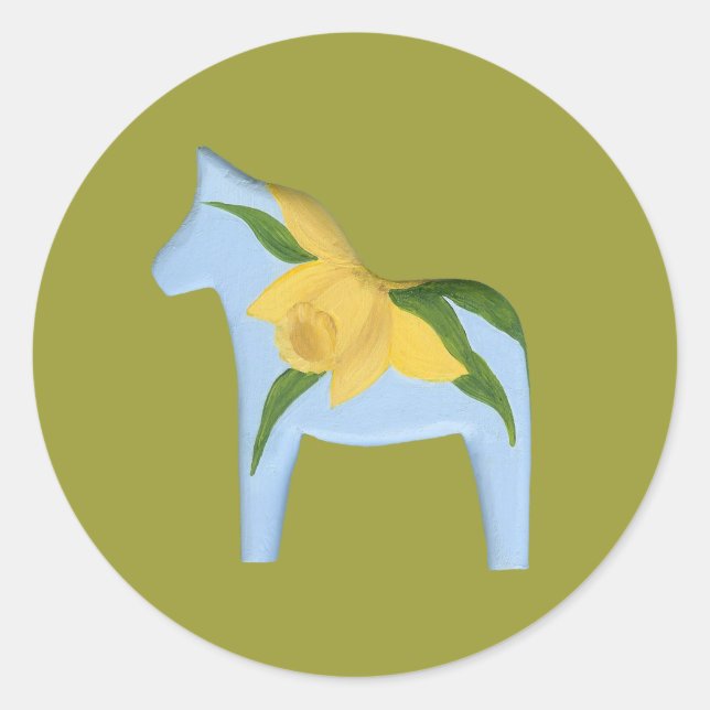 Daffodil Horse Sticker (Front)