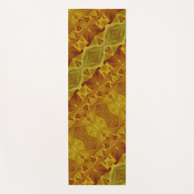 Daffodil Ikat 3  Yoga Mat (Front)