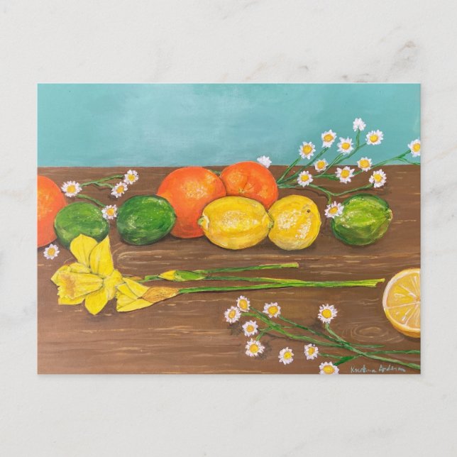 daffodil  invitation postcard (Front)