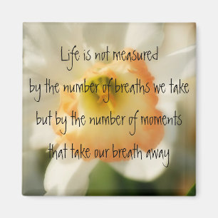 Daffodil Life Quote Magnet