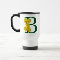 Daffodil Monogram Initial B Personalised