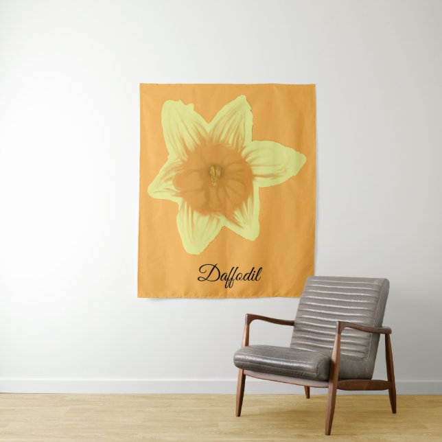 Daffodil Orange Yellow Daffodil Tapestry (In Situ)