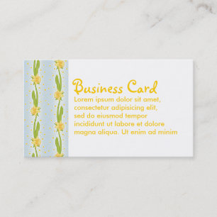 Daffodil Pattern Business Card
