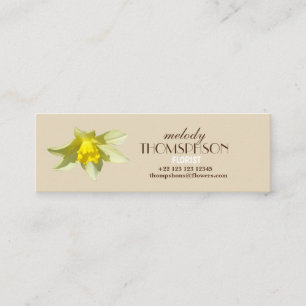 Daffodil  Photo Floral Business Cards