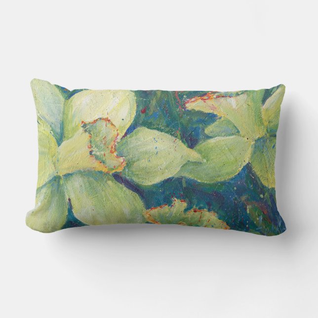 Daffodil Pistachio Pillow (Front)