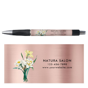 Daffodil Salon Business Promotional Rose Gold 