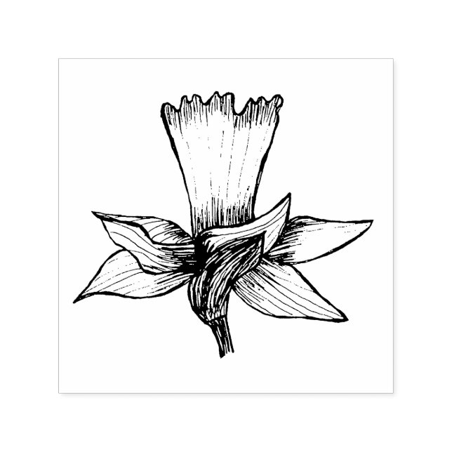 daffodil self-inking stamp (Design)