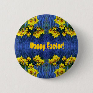 Daffodil Spring Fantasy 6 Cm Round Badge