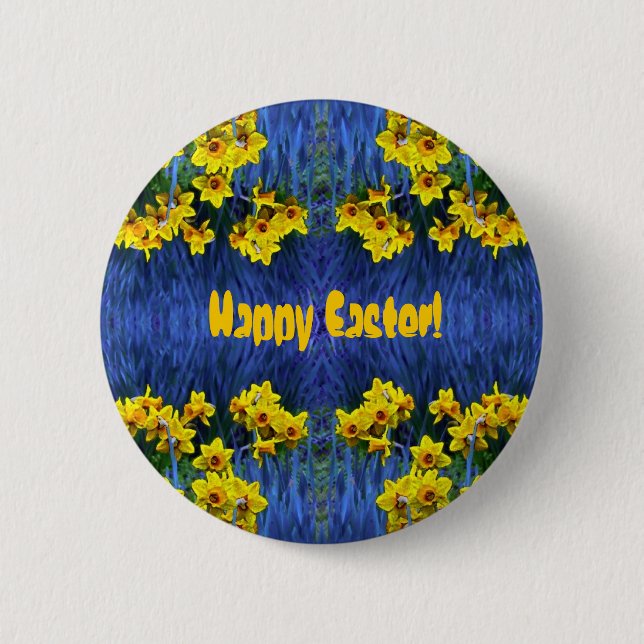 Daffodil Spring Fantasy 6 Cm Round Badge (Front)