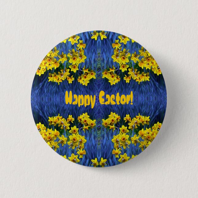 Daffodil Spring Fantasy 6 Cm Round Badge (Front)