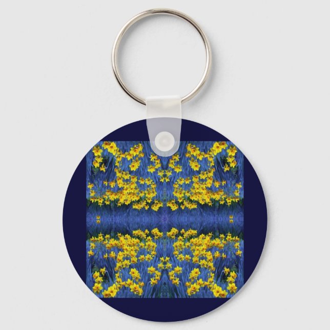 Daffodil Spring Fantasy Key Ring (Front)