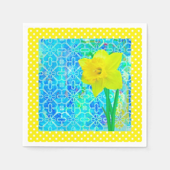 Daffodil Sunshine Napkin (Front)