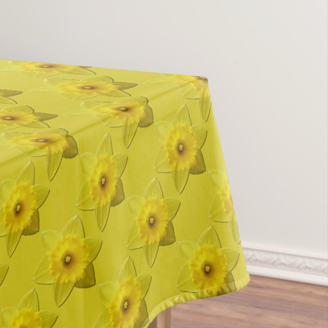 Daffodil Tablecloth Easter Flowers Tablecloth (In Situ)