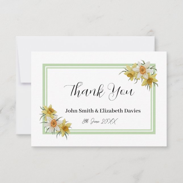 Daffodil Thank You Card (Front)