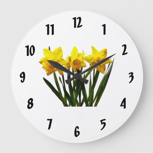 Daffodil Trio Large Clock (Front)