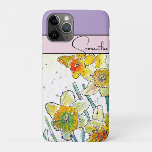 Daffodil Watercolor Daffodils floral Flower Phone Case-Mate iPhone Case