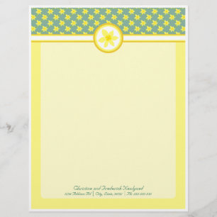 Daffodil Wedding, letterhead
