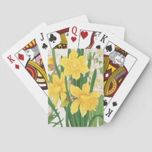 Daffodil Woodblock Painting, Tanigami Kônan, 1917 Playing Cards