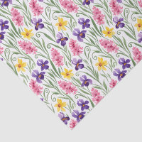 Daffodil Yellow, Iris Purple, Hyacinth Pink Floral
