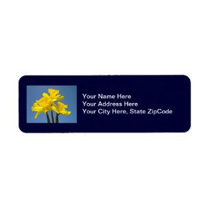 Daffodils Address Labels custom Daffodil Flowers