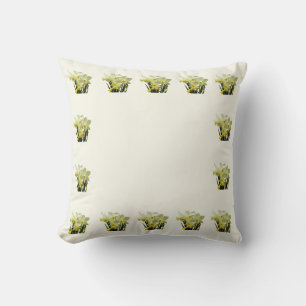 Daffodils and Buds Cushion