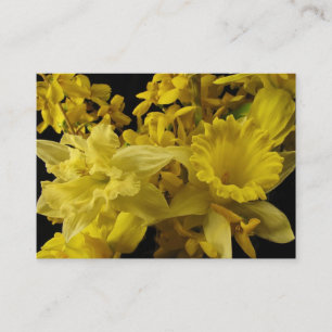 Daffodils and Forsythia ATC Business Card