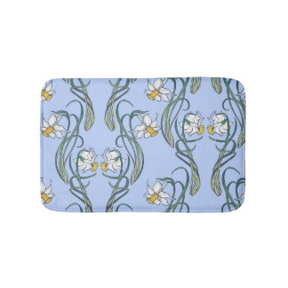 Daffodils Art: Nouveau Spring Bath Mat