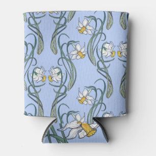 Daffodils Art: Nouveau Spring Can Cooler