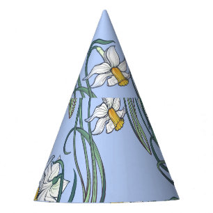 Daffodils Art: Nouveau Spring Party Hat