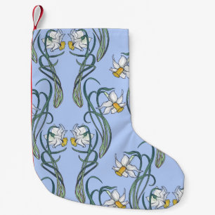 Daffodils Art: Nouveau Spring Small Christmas Stocking