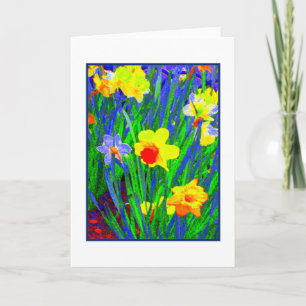 'Daffodils' Blank Greeting Card