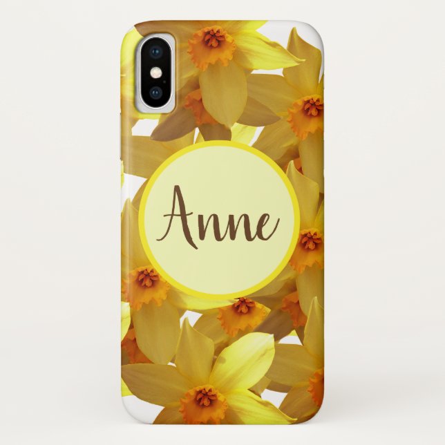 Daffodils Bloom personalised  iPhone Case (Back)