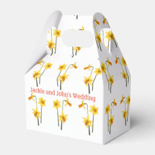 Daffodils, Fabric Pattern. Favour Box