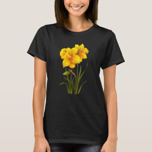 Daffodils Flowers Floral Spring Style Easter Garde T-Shirt