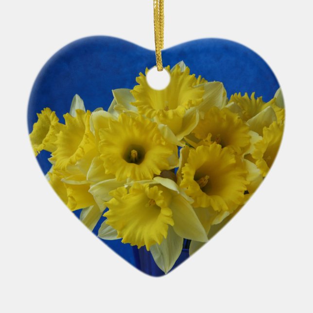 daffodils heart ornament (Front)