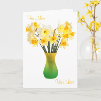 Daffodils in a Vase Greeting Card